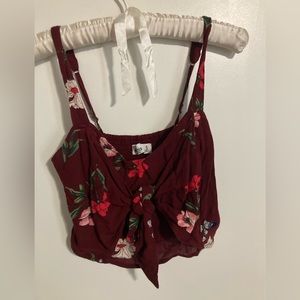HOLLISTER Floral Crop Top, Size S